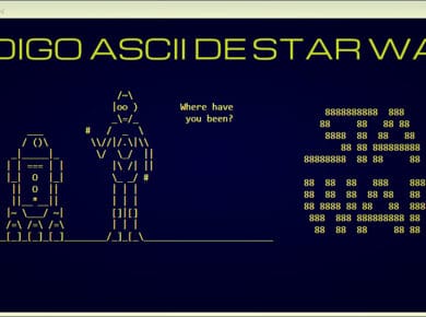 Mira el código ASCII de Star Wars en tu computadora 9 código ASCII de Star Wars en tu Windows, Linux o Mac
