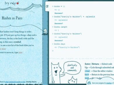 En esta Web Interactiva puedes aprender Ruby desde Cero 16 Con Tryruby puedes aprender Ruby desde Cero