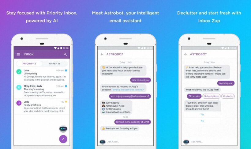 Chatbot Astro eMail