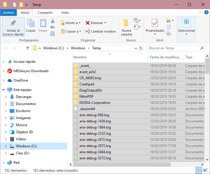 8 maneras de resolver el error de uso de disco al 100% en Windows 10 12 Temporales