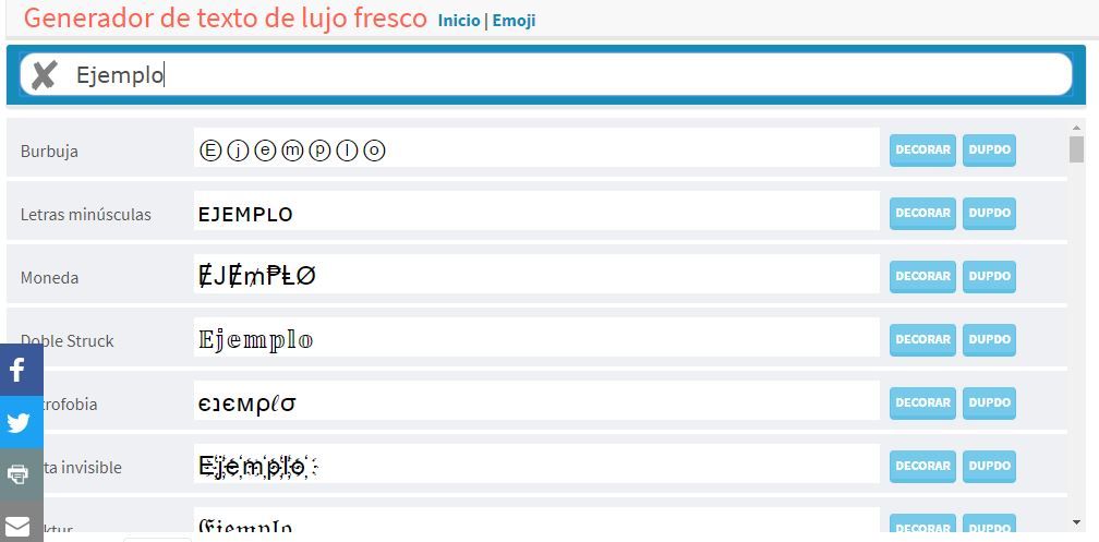TOP 5 Mejores Generadores de Fuentes para Instagram 8 Instragram Fonts 4
