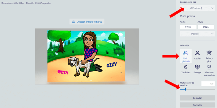 Cómo crear GIF animado en Paint 3D 6 GIF