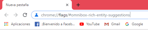 Cómo deshabilitar las sugerencias de búsqueda con imágenes en Chrome 3 Omnibox