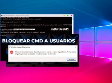 Cómo bloquear acceso al CMD para usuarios específicos 7 Bloquear acceso al CMD usuarios específicos