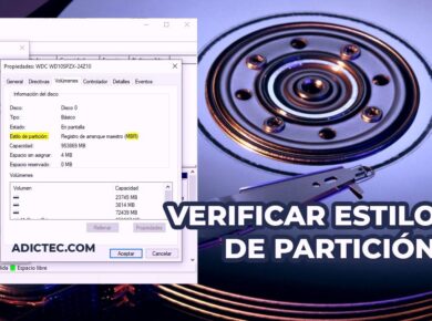 Cómo verificar el estilo de partición de un disco en Windows 10 5 Verificar estilo de partición disco Windows 10