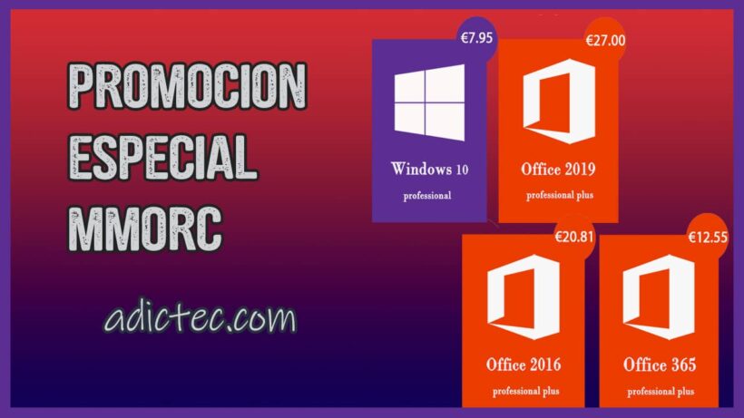 Promoción descuentos Antivirus Windows Office en MMORC