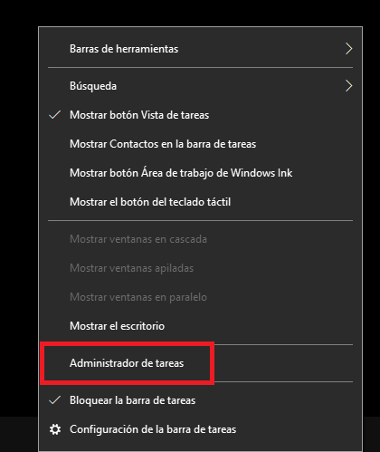 Cómo verificar información de tu tarjeta gráfica en Windows 10 2 Administrador de tareas