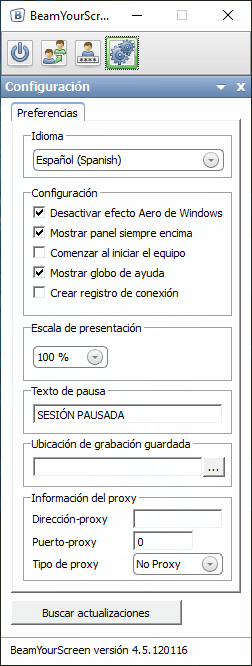20+ Software de Escritorio Remoto Gratuitos que debes Conocer 30 Ajustes de BeamYourScreen