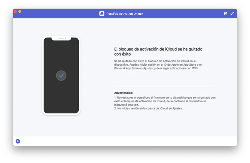 Desbloquear iPhone Bloqueado por iCloud 13 Bloqueo de iCloud quitado con éxito