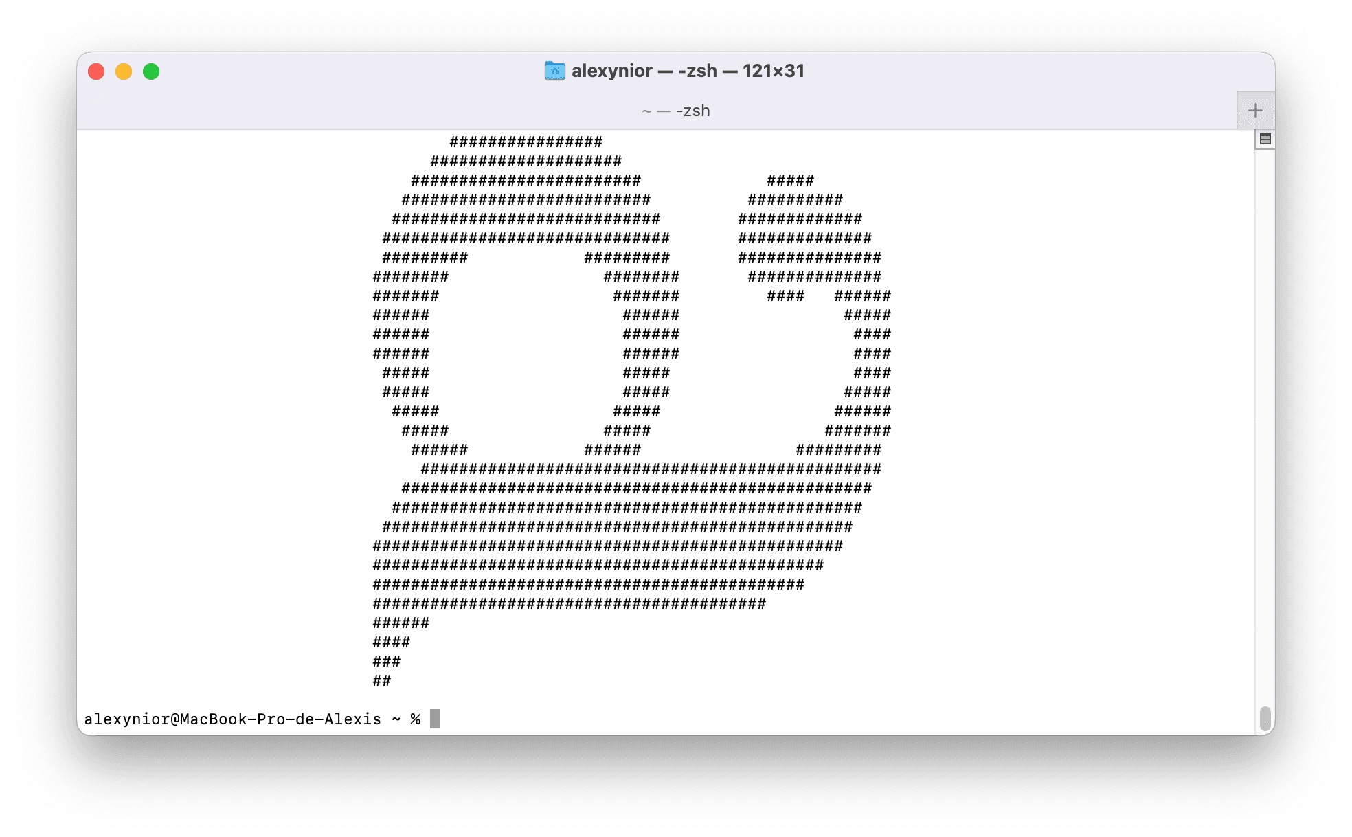 Banner desde terminal mac
