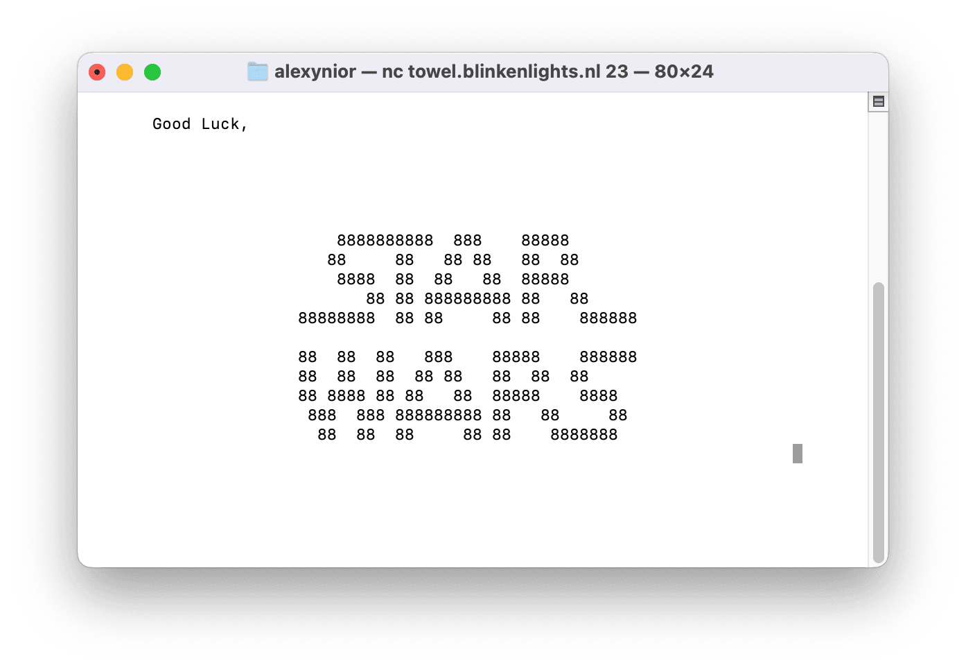 Star Wars desde terminal mac