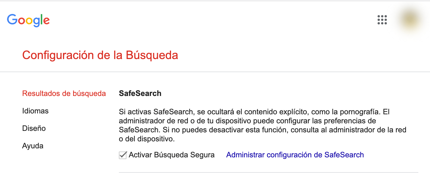Cómo Bloquear Contenido para Adultos en Google Chrome 5 Activar SafeSearch en Google Chrome