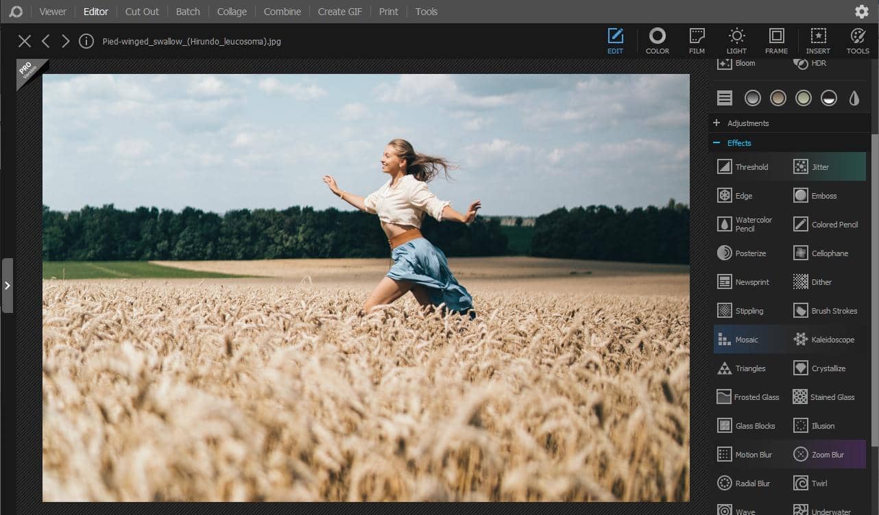 Los Mejores Editores de Fotos para MacBook Air 10 Interfaz de trabajo de Photoscape X