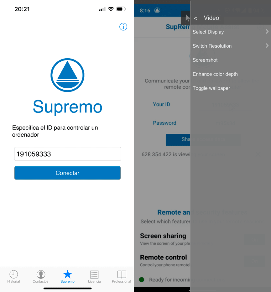 Instalación y uso de Supremo Mobile Assist