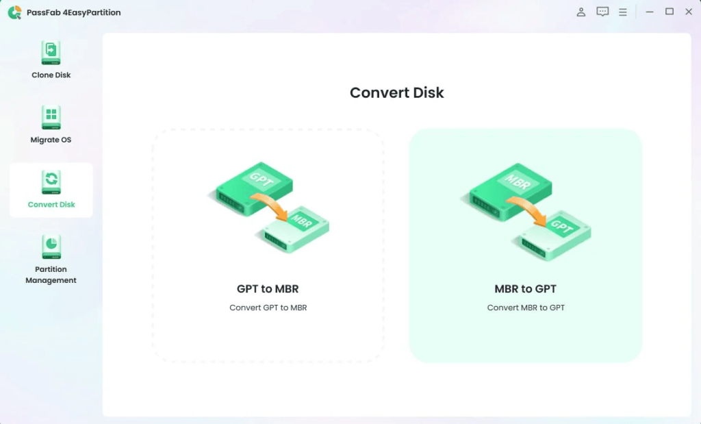 Cómo Convertir un Disco MBR a GPT Windows 10/11 Sin Perder Datos