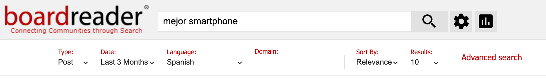 Boardreader.com: Un Motor de Búsqueda de Foros en Línea 4 Búsqueda avanzada en BoardReader