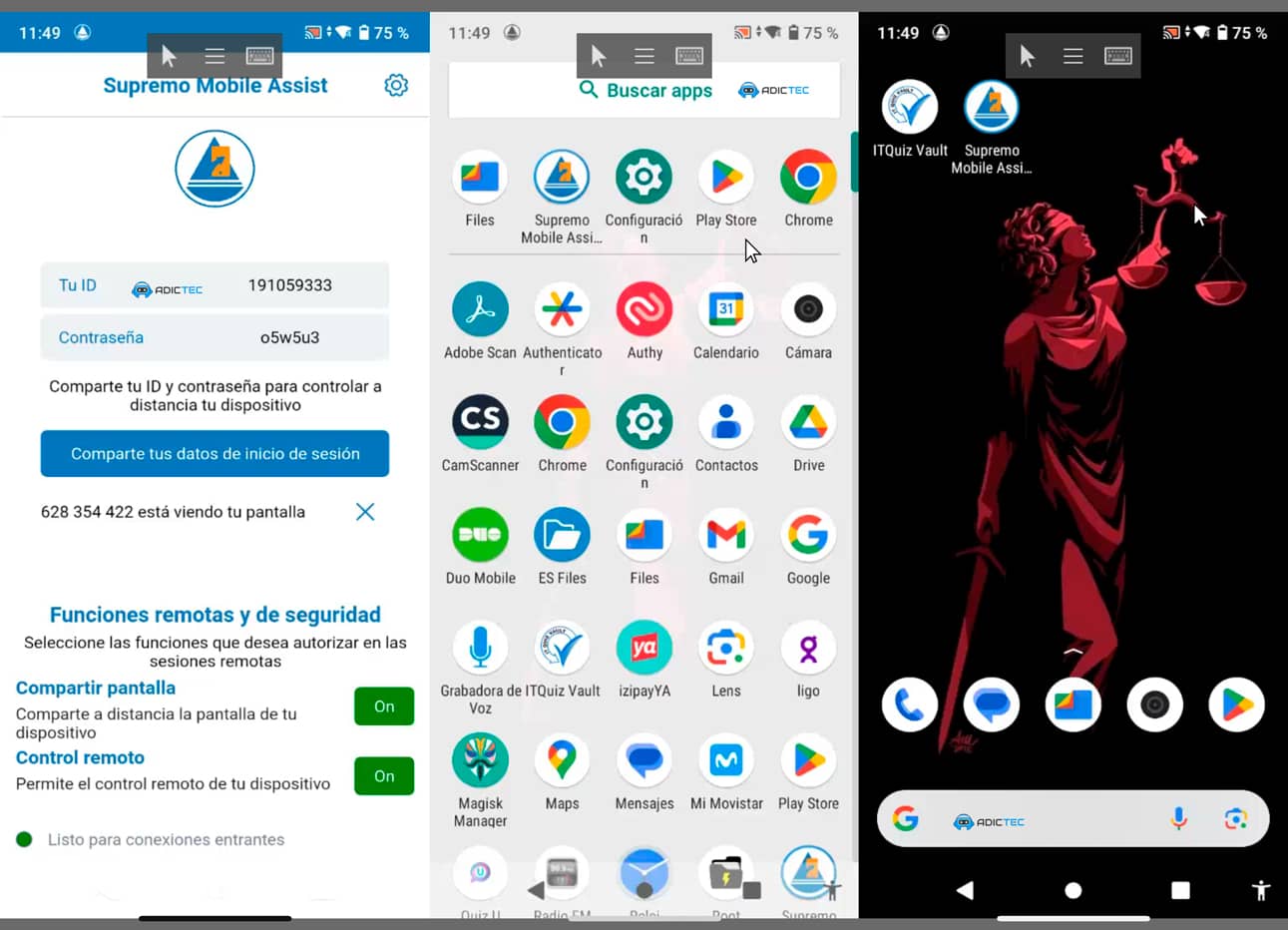 Cómo Acceder a tu Móvil Android desde iPhone con Supremo Mobile Assist 9 Control remoto de Android desde un iPhone