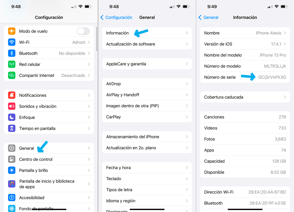 Cómo Saber Cuántos Años Tiene un iPhone: 4 Métodos 6 Encontrar número de serie en iPhone