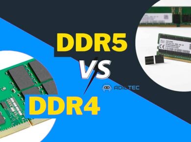 ¿DDR4 o DDR5? Diferencias y cómo elegir la opción adecuada 6 Imagen comparativa de módulos de RAM DDR4 y DDR5. Guía para elegir la memoria RAM adecuada para tu PC.