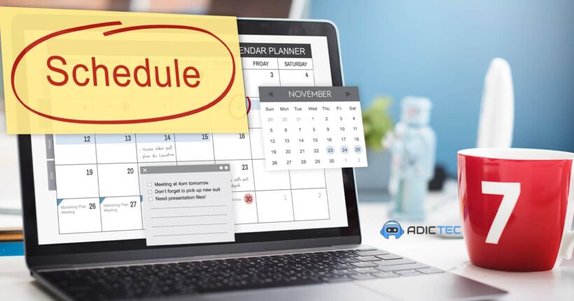 Pantalla de un portátil mostrando un software para organizar turnos y planificar horarios de trabajo.